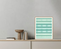 Soft Pastel Ombré Gradient Linear Wall Art
