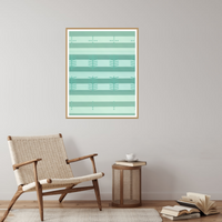 Soft Pastel Ombré Gradient Linear Wall Art