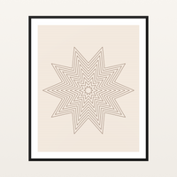 Spiral Warm Earth Abstract Wave Art Print