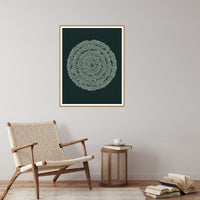 Monochrome Abstract Wave – Signed 50-Edition Giclée Print for Gallery Walls — Reading nook