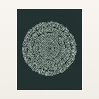 Monochrome Abstract Wave – Signed 50-Edition Giclée Print for Gallery Walls — Unframed flat preview