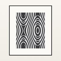 Monochrome Marble Swirl – Signed 50-Edition Giclée Print for Gallery Walls — Black gallery mat