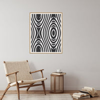 Monochrome Marble Swirl – Signed 50-Edition Giclée Print for Gallery Walls — Reading nook