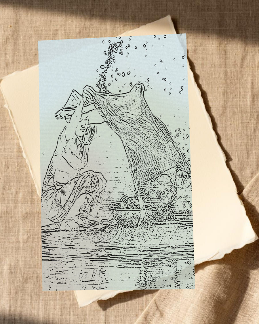 Monochrome Etched Line Art  – Giclée Print for Gallery Walls — room scene