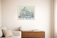 Monochrome Etched Line Art  – Giclée Print for Gallery Walls