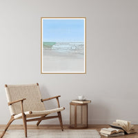 Monochrome Watercolor Wash – Premium Watercolor Wash Wall Art Print — Reading nook