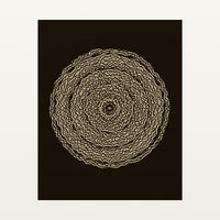Mudcloth Earth Abstract Wave – Signed 50-Edition Giclée Print for Gallery Walls — Unframed flat preview