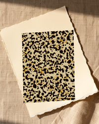 Mudcloth Earth Terrazzo – Signed 50-Edition Giclée Print for Gallery Walls — Paper/edge detail