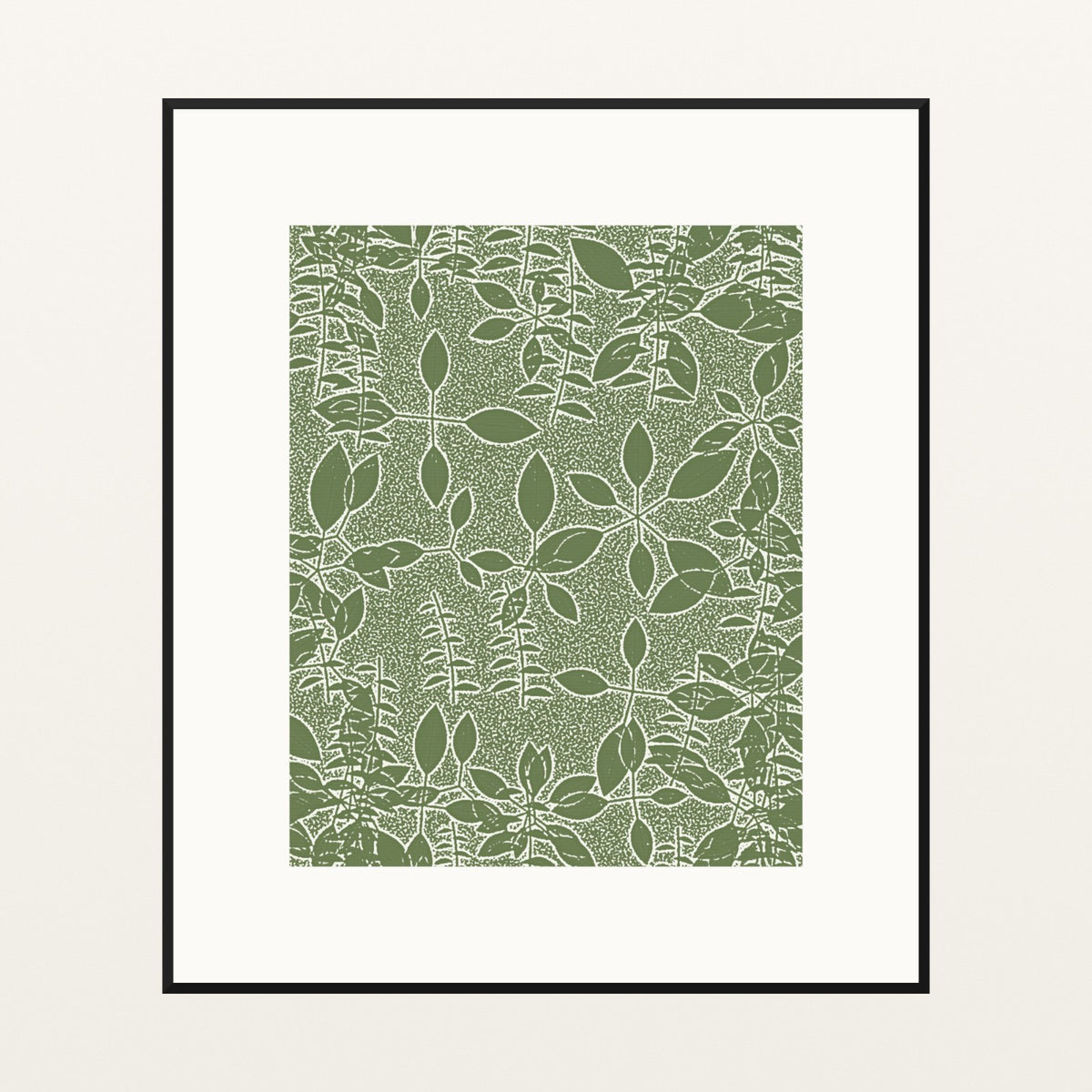 Olive Grove Botanical – Signed 50-Edition Giclée Print for Gallery Walls — Black gallery mat