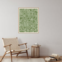 Olive Grove Botanical – Signed 50-Edition Giclée Print for Gallery Walls — Reading nook