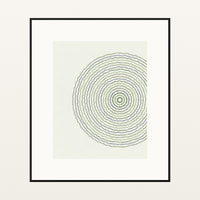 Olive Grove Geometric – Signed 50-Edition Giclée Print for Gallery Walls — Black gallery mat