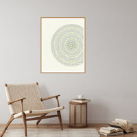 Olive Grove Geometric – Signed 50-Edition Giclée Print for Gallery Walls — Reading nook