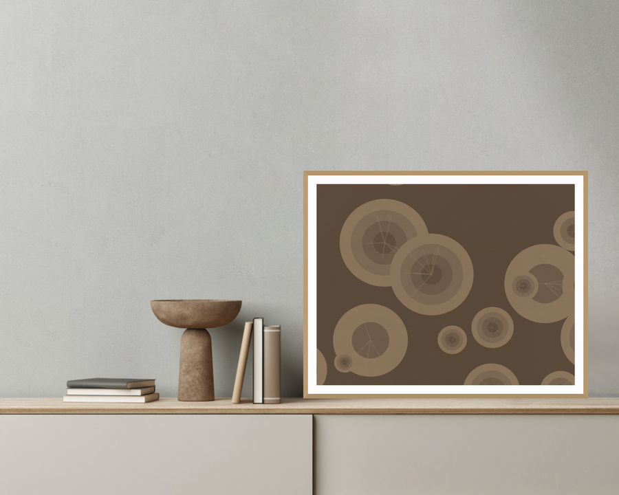 Natural Fiber Adire Organic Texture Wall Art – Signed 50-Edition Giclée — room scene