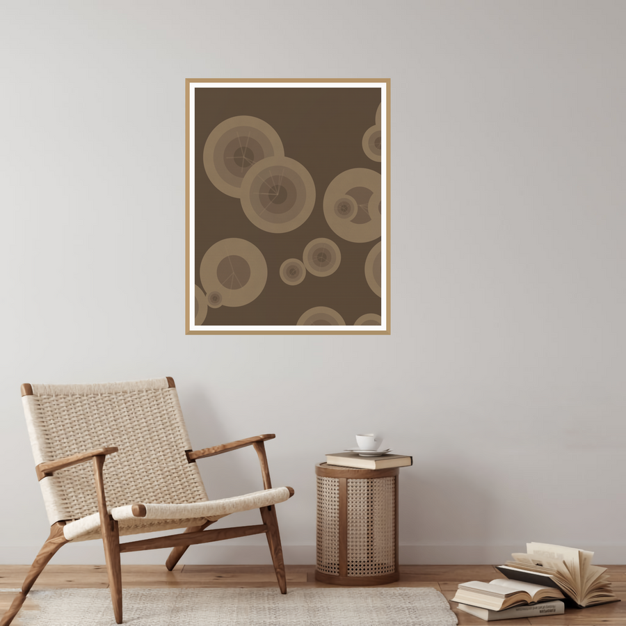 Natural Fiber Adire Organic Texture Wall Art – Signed 50-Edition Giclée — room scene