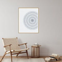 Payne's Grey Geometric – Signed 50-Edition Giclée Print for Gallery Walls — Reading nook