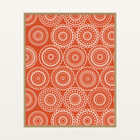 Rainbow Ankara – Premium Ankara Wall Art Print — Floating natural frame