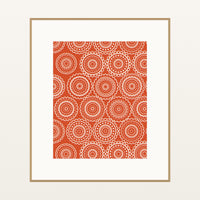 Rainbow Ankara – Premium Ankara Wall Art Print — Natural gallery mat