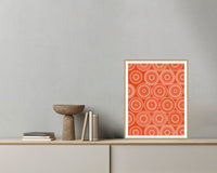 Rainbow Ankara – Premium Ankara Wall Art Print — Grey wall with bowl
