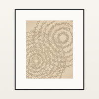 Raw Plaster Watercolor-wash Line Art Print – Limited Edition