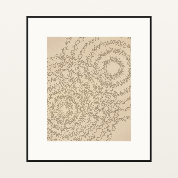 Raw Plaster Watercolor-wash Line Art Print – Limited Edition