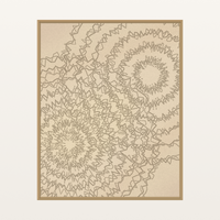 Raw Plaster Watercolor-wash Line Art Print – Limited Edition