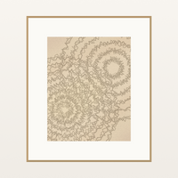 Raw Plaster Watercolor-wash Line Art Print – Limited Edition