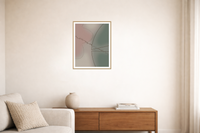 Mid-Century Muted Line Art Print