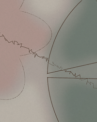 Mid-Century Muted Line Art Print
