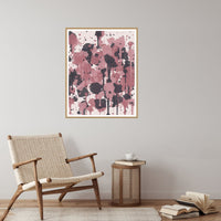 Rose Graphite Paint Splatter – Signed 50-Edition Giclée Print for Gallery Walls — Reading nook