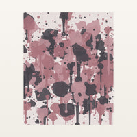 Rose Graphite Paint Splatter – Signed 50-Edition Giclée Print for Gallery Walls — Unframed flat preview