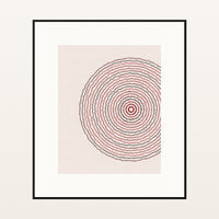 Rothko Crimson Geometric – Signed 50-Edition Giclée Print for Gallery Walls — Black gallery mat