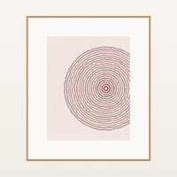 Rothko Crimson Geometric – Signed 50-Edition Giclée Print for Gallery Walls — Natural gallery mat