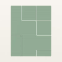 Sage Wash Geometric – Premium Geometric Wall Art Print — Unframed flat preview