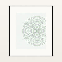 Sage Wash Geometric – Signed 50-Edition Giclée Print for Gallery Walls — Black gallery mat