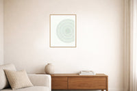Sage Wash Geometric – Signed 50-Edition Giclée Print for Gallery Walls — Living room lifestyle