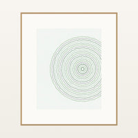 Sage Wash Geometric – Signed 50-Edition Giclée Print for Gallery Walls — Natural gallery mat