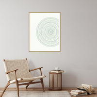 Sage Wash Geometric – Signed 50-Edition Giclée Print for Gallery Walls — Reading nook