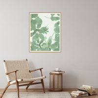 Sage Wash Ombré Gradient – Premium Ombré Gradient Wall Art Print — Reading nook