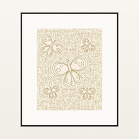 Sand Dune Butterfly Motif – Limited Edition Motif Art Print — Black gallery mat
