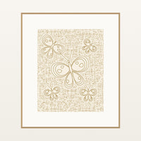 Sand Dune Butterfly Motif – Limited Edition Motif Art Print — Natural gallery mat