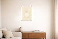 Sand Dune Coffee Cup Motif – Limited Edition Motif Art Print — Living room lifestyle