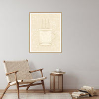 Sand Dune Coffee Cup Motif – Limited Edition Motif Art Print — Reading nook