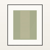 Sandstone & Sage Linear – Signed 50-Edition Giclée Print for Gallery Walls — Black gallery mat