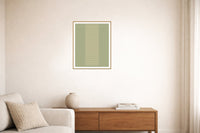 Sandstone & Sage Linear – Signed 50-Edition Giclée Print for Gallery Walls — Living room lifestyle