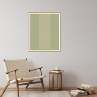 Sandstone & Sage Linear – Signed 50-Edition Giclée Print for Gallery Walls — Reading nook