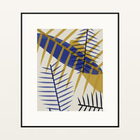 Sapphire Ink Ombré Gradient – Signed 50-Edition Giclée Print for Gallery Walls — Black gallery mat