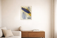Sapphire Ink Ombré Gradient – Signed 50-Edition Giclée Print for Gallery Walls — Living room lifestyle