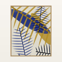 Sapphire Ink Ombré Gradient – Signed 50-Edition Giclée Print for Gallery Walls — Floating natural frame