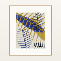 Sapphire Ink Ombré Gradient – Signed 50-Edition Giclée Print for Gallery Walls — Natural gallery mat
