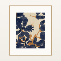 Scandi Folk Ombré Gradient – Premium Ombré Gradient Wall Art Print — Natural gallery mat